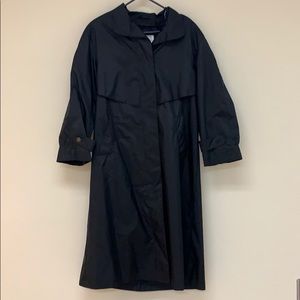 Vintage black trench jacket RZR weather wise